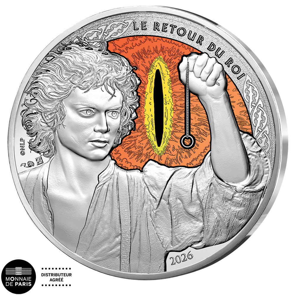 10 Euro Argent France 2026 colorisées - Frodon et l’anneau