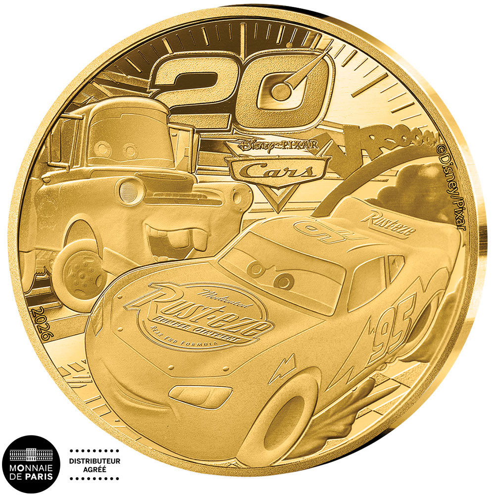 50 Euro Or France BE 2026 colorisées - Cars