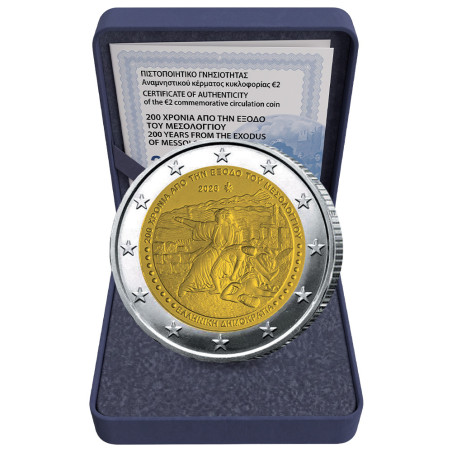2 Euro Grèce BE 2026 - 200 ans de l'Exode de Missolonghi (2)