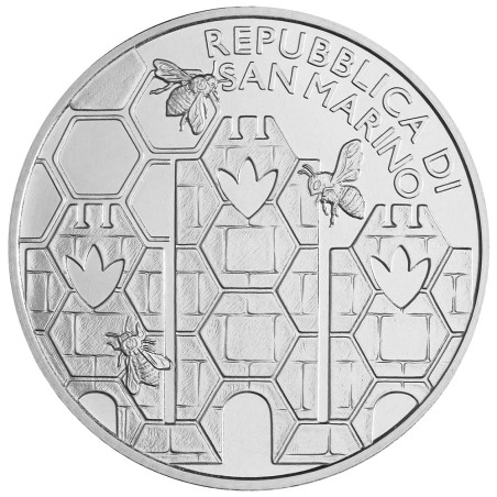 Série Saint-Marin BU 2026 + 5 Euro Argent - Abeilles