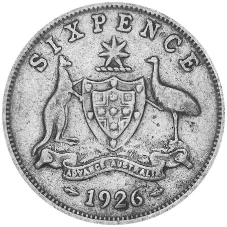 6 Pence Argent Australie 1911-1936 - Roi George V (2)