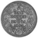 1 Roupie Argent Indes Britanniques 1862-1876 - Reine Victoria (2)