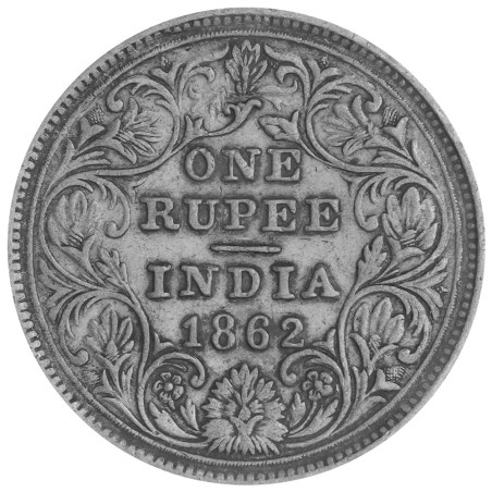 1 Roupie Argent Indes Britanniques 1862-1876 - Reine Victoria (2)