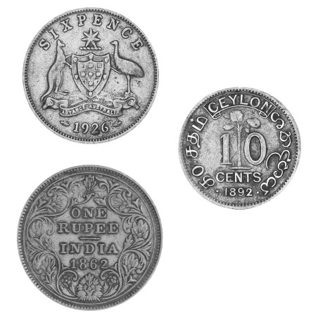 Lot 3 monnaies en Argent (2)