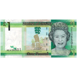 1 Livre Île de Jersey 2010 - Reine Élisabeth II