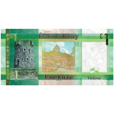 1 Livre Île de Jersey 2010 - Reine Élisabeth II (2)