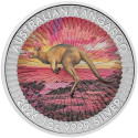 1 Dollar Argent Australie  BU 2026 colorisée - Kangourou