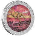 1 Dollar Argent Australie  BU 2026 colorisée - Kangourou (2)