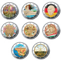 Lot 8 x 2 Euro 2026 colorisées