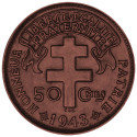 50 Centimes Afrique-Équatoriale Française 1943 - Croix de Lorraine (2)