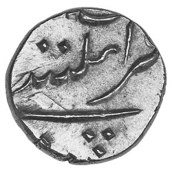 1 Fanon Argent Pondichéry (Inde française)