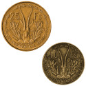 10 et 25 Francs Afrique Occidentale (2)