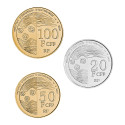 20, 50 et 100 Francs Pacifique 2021 (2)