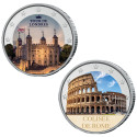 Lot 2 x 2 Euro monuments enduites