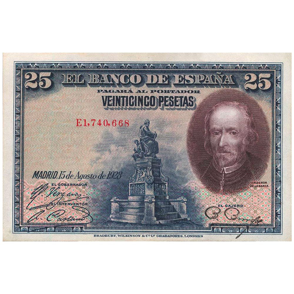 25 Pesetas Espagne 1928