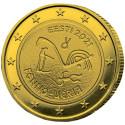 2 Euro Estonie 2021 dorée - Peuples finno-ougriens