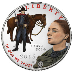 1/2 Dollar USA 2015 colorisé - Marshals