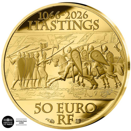 50 Euro Or France BE 2026 - Bataille d’Hastings (3)