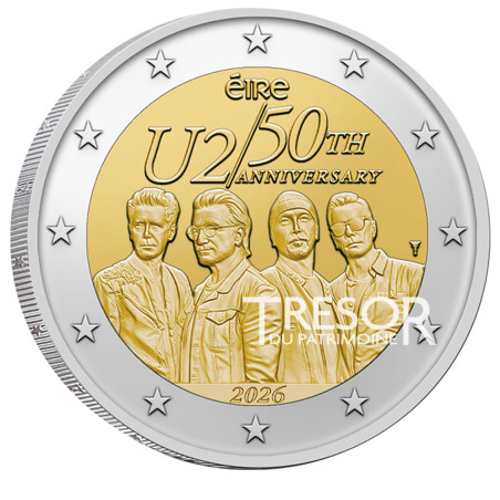 2 Euro Irlande BU 2026 - U2