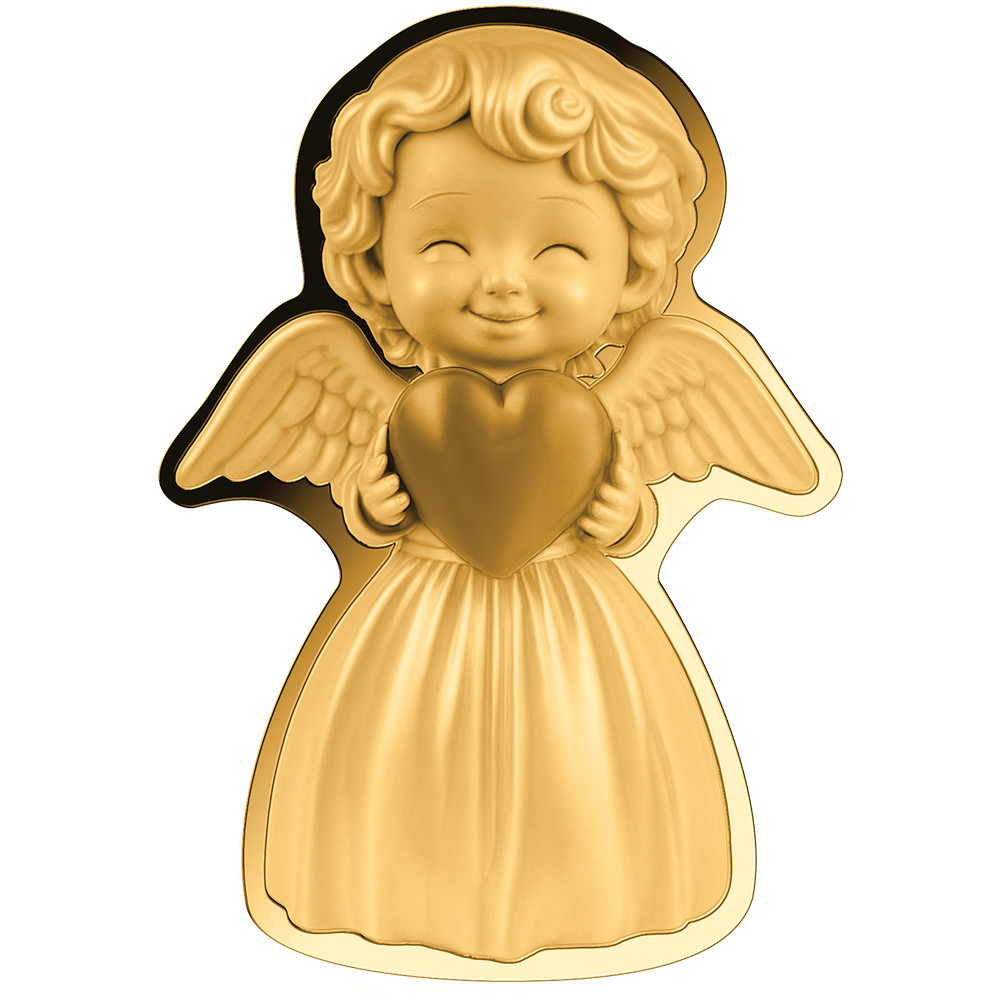 Pièce de collection Or - Pièce de forme - Ange gardien