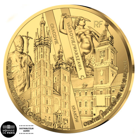 50 Euro Or France BE 2026 - Pologne : Varsovie et Cracovie