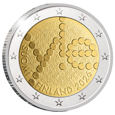 2 Euro Finlande BE 2026 - 100 ans de la radio finlandaise