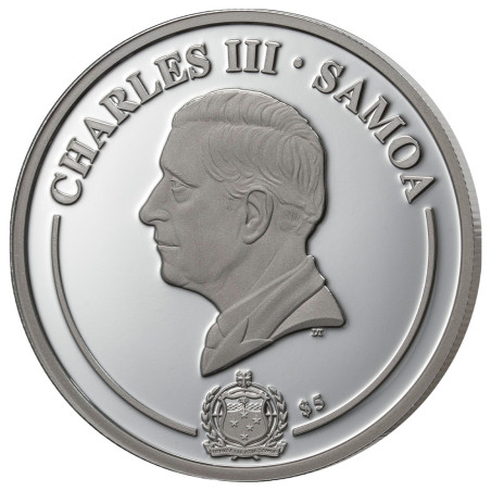 5 Dollars Argent BE 2026 dorée - Trèfle porte-bonheur Haut-relief (8)