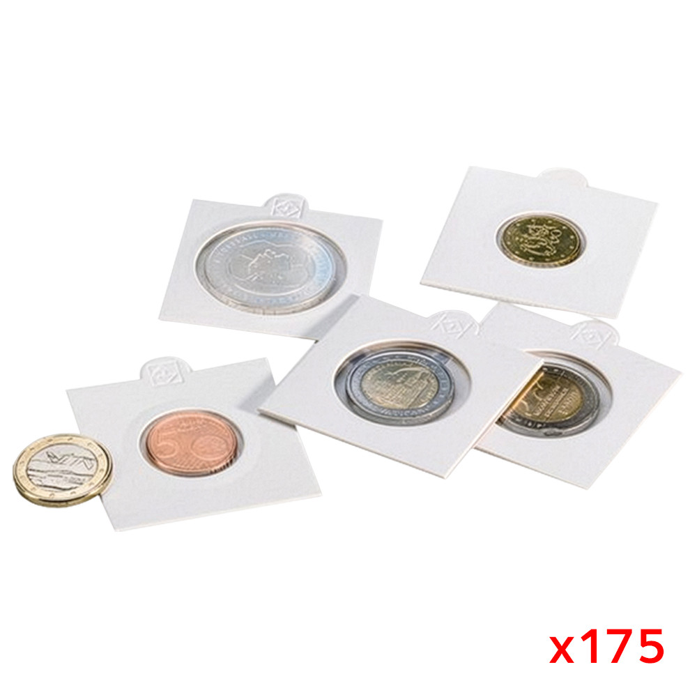 Lot 175 cadres numismatiques autocollants en carton