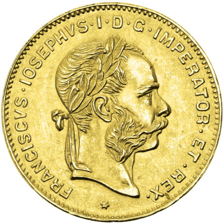 10 Francs/4 Florins Or Autriche - François-Joseph Ier