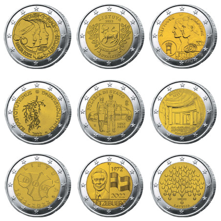 Lot 22 x 2 Euro 2022 (2)