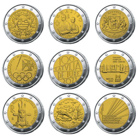 Lot 24 x 2 Euro 2021 (2)