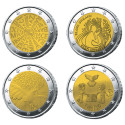 Lot 4 x 2 Euro Paix