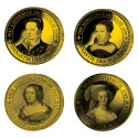 Lot 4 pièces de collection Reines de France