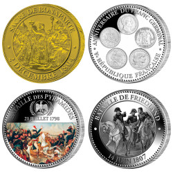 Lot 4 pièces  de Napoléon