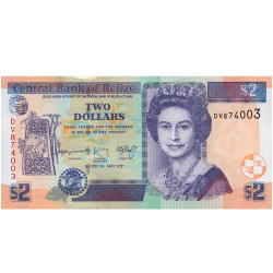 2 Dollars Belize 2021