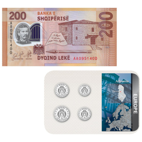 Lot monnaies Albanie (2)