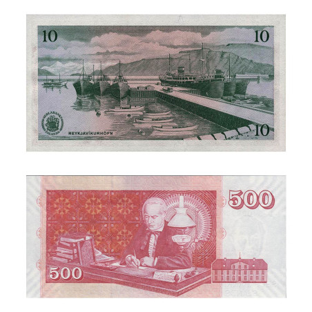 Lot 2 billets Islande (2)