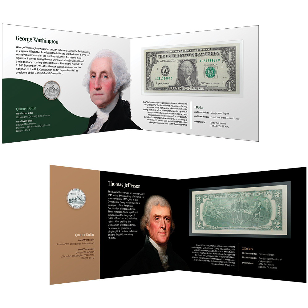 Lot 2 Set Dollar USA