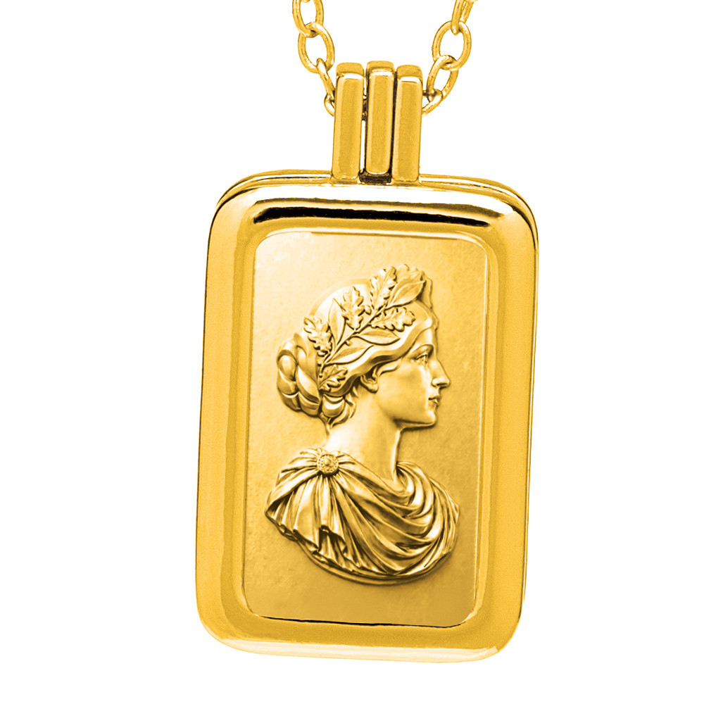 Lingot Marianne en Or 2,5 g + Pendentif + une chaîne OFFERTE