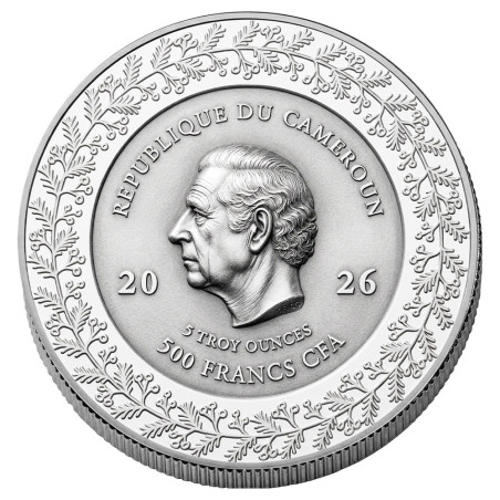 500 Francs CFA BE 2026  argentée et dorée - Nativité (2)
