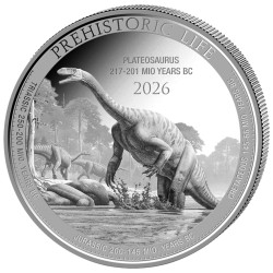 20 Francs CFA Argent BU 2026 - Plateosaurus