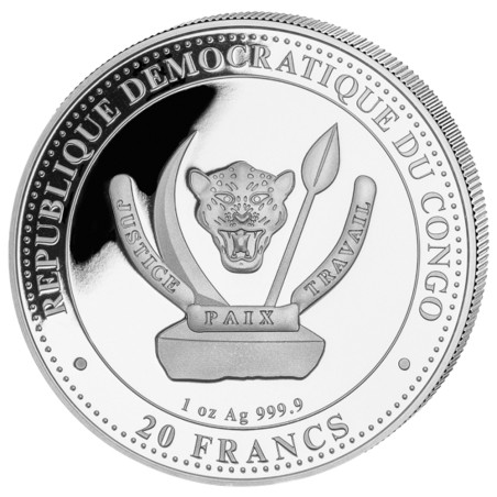 20 Francs CFA Argent BU 2026 - Plateosaurus (2)