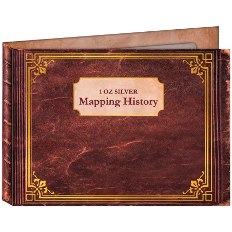 5 Dollars Argent BE 2027 colorisée - Histoire de la cartographie (2)