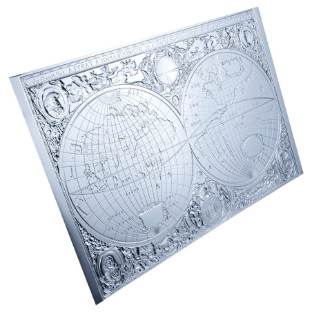 5 Dollars Argent BE 2027 colorisée - Histoire de la cartographie (6)
