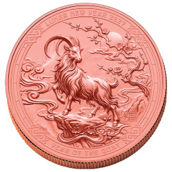 1 Dollar BU 2027 - Année de la Chèvre Haut-relief