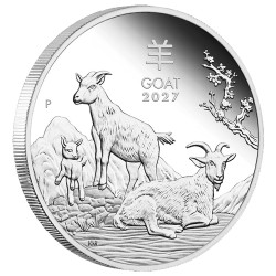 0,50 Dollar Argent  Australie BE 2027 - Année de la Chèvre