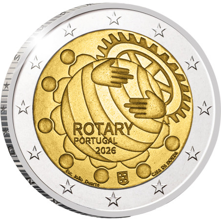 2 Euro Portugal BE 2026 - Centenaire du Rotary