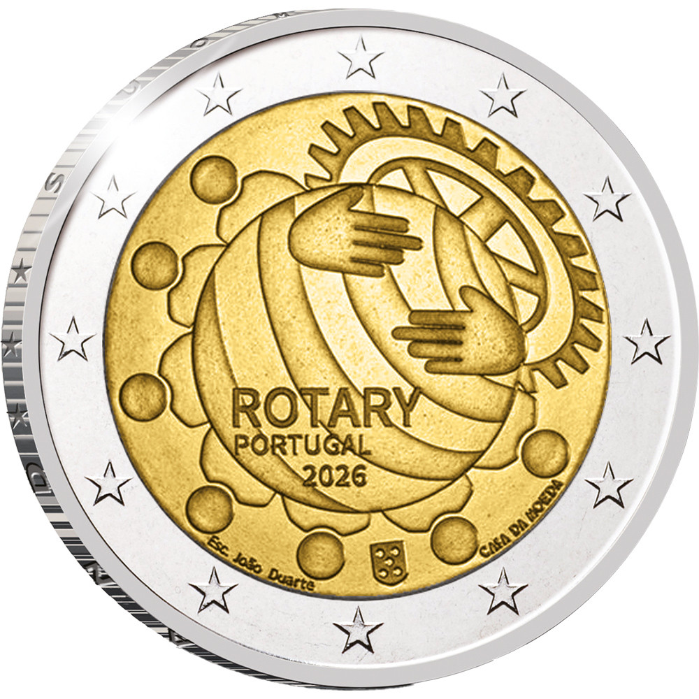 2 Euro Portugal BE 2026 - Centenaire du Rotary