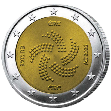 EN CADEAU : La 2 Euro Irlande 2026 - Présidence de l’UE