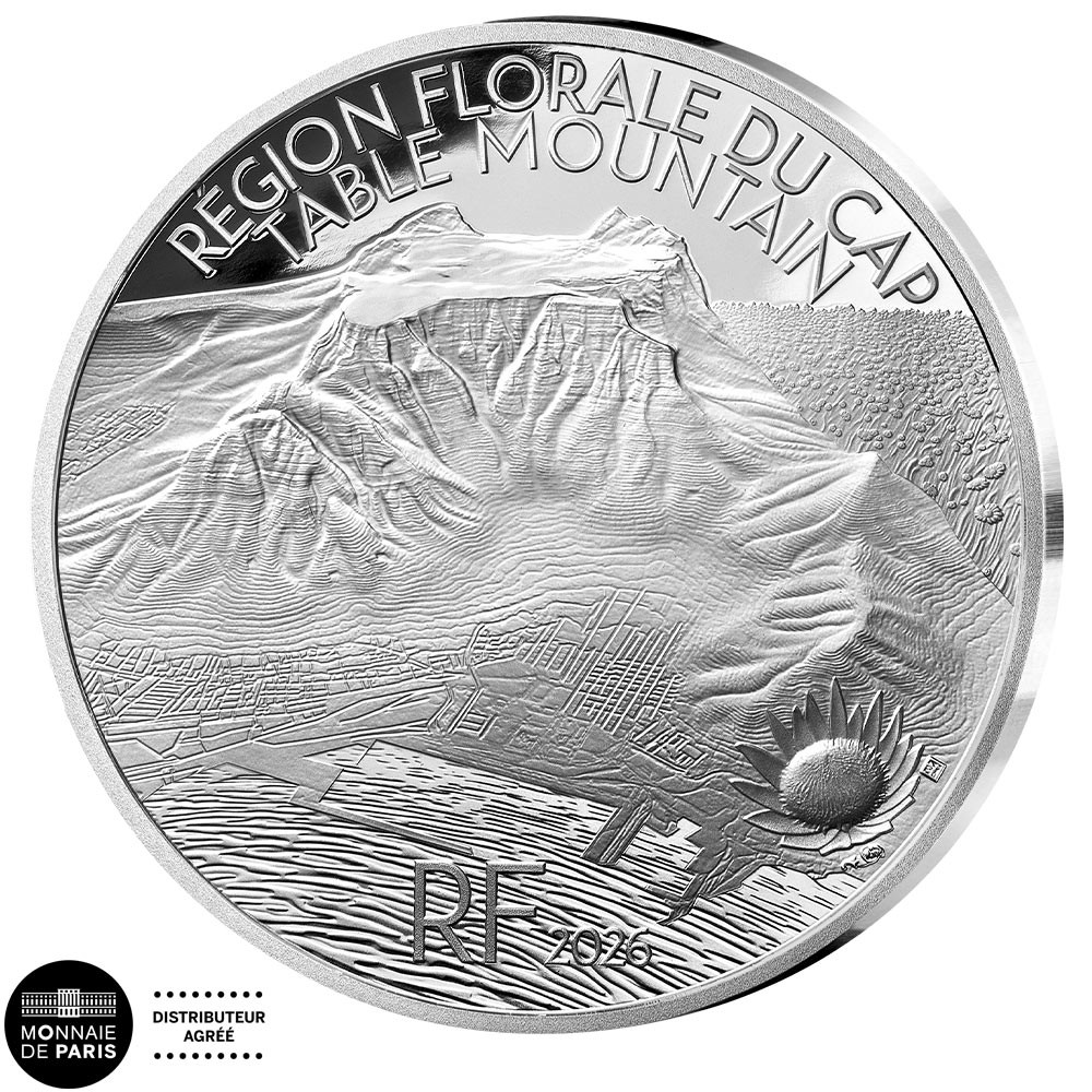 10 Euro Argent France BE 2026 - Afrique du Sud : Table Mountain